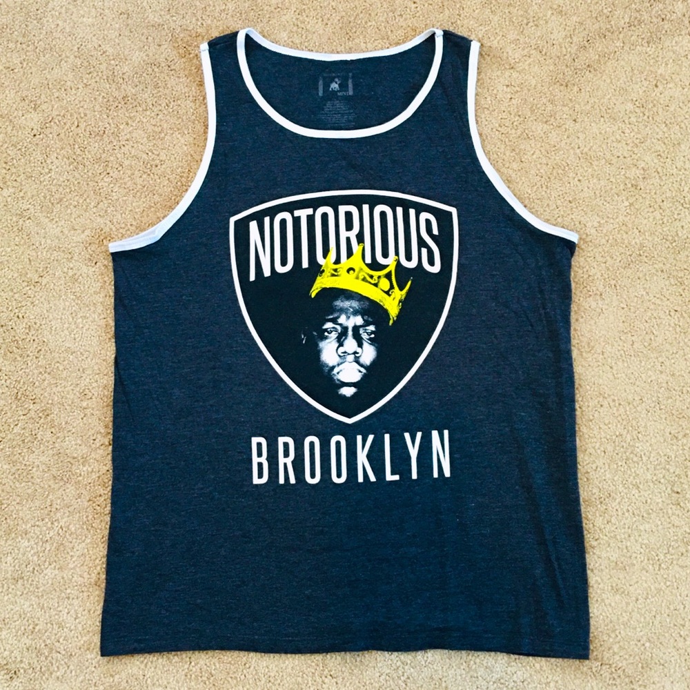 Notorious Brooklyn Mint Tank Men’s Sz Large
